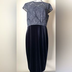 NWT Ralph Lauren Glitter/Velvet Dress Size 12
